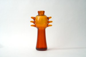 Glass vase with horns - Antico - HS Sudetes?