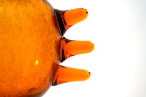 Glass vase with horns - Antico - HS Sudetes?