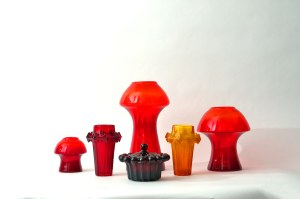 Glass vase - Fungi - HS Sudety - Z. Horbowy - Medium