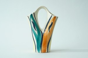Faience vase - Double - Wloclawek - J. Sowinski