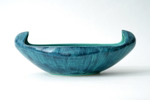 Faience vessel for ikebana - pattern 494 - ZF Włocławek - W. Płażewski