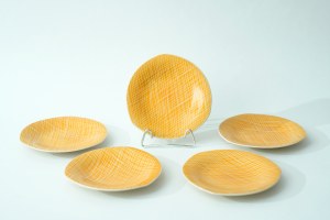 5 porcelain dessert plates - Iza - Chodzież - J. Wrzesień