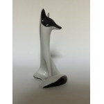 Porcelain figurine - Sitting fox - Ćmielów - M. Naruszewicz