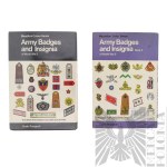 Dwie Książki Army Badges and Insignia