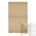 IWŚ/II RP Ogłoszenie Korpus Polski w Rosji o Zasadach Noszenia Oznak Wojskowych - Korpusy Polskie w Rosji