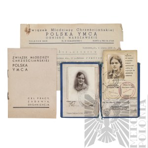 [WARSAW POWSTATION] II RP Set of Documents After Helena Jeżewska Praga Warszawa