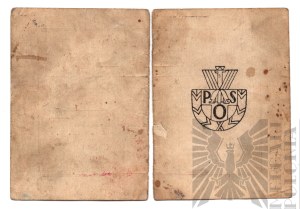 II Republic of Poland POS State Sports Badge Certificate.