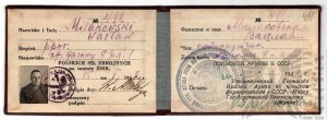 [AUTOGRAPH ANDERS] PSZnZ Legitimation of Officers of the 8th Light Artillery Regiment.