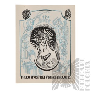PSZnZ Poland Card with Our Lady of the Dawn Gate World Union of the Home Army