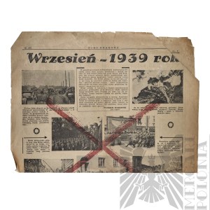 PRL Strona Gazety “Echo Krakowa” - Wrzesień 1939 rok.