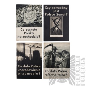 PRL Zestaw Broszur Zachęcających Do Wzięcia Udziału w Referendum 3 Razy “TAK”