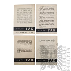 PRL Set of Brochures Encouraging Participation in the Referendum 3 Times 