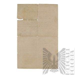 German Empire Certificate of Military Service