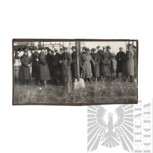 II RP Fotografia Grupowa Oficerów Wojska Polskiego - Płaszcz wz.24