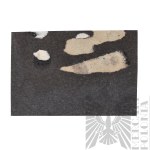 II RP Fotografia Oficerów Przed Garażami Wojska Zmotoryzowane(?) - Rogatywki, Płaszcze wz.19 wz.24