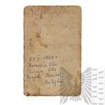 II RP Fotografia Studyjna Żołnierza 24 Pułku Ułanów z Rodziną - Proporczyki, Rogatywka