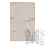 II RP Fotografia Studyjna Żołnierza Kawalerii - Kurtka Ułanka wz.17, Szabla Wz.17(?)