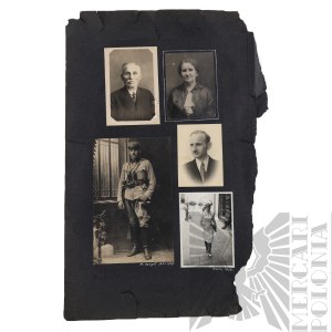 II RP Karta z Albumu z Fotografiami Legiony Wczesne Wojsko Polskie PKP