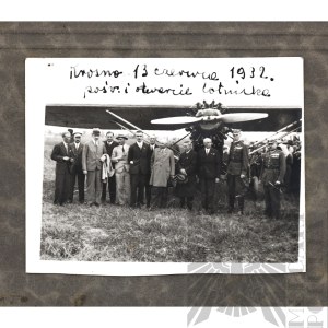 II RP Fotografia z Otwarcia Lotniska w Krośnie 1932 - Krosno, Samolot