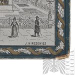 II RP Kartka Jubileuszowa z Pomnikiem Adama Mickiewicza Warszawa Drukarnia Józefa Hirszowicza