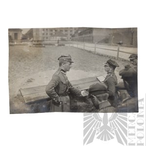 II RP Photograph of Military Shooting Range Horse Artillery Squadron? - Rogatywka, Binoculars