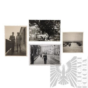 PSZnZ Set of Four Photographs of Soldiers of the 2nd Corps - Turin and Lake Como