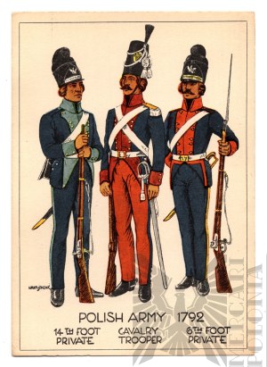 PSZnZ Postcard Polish Army 1792 Polish-Russian War