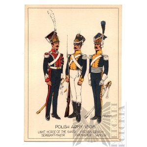 PSZnZ Pocztówka Polish Army 1808 Wojny Napoleońskie, Księstwo Warszawskie - Ignacy Matuszewski