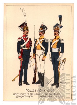 PSZnZ Postcard Polish Army 1808 Napoleonic Wars, Duchy of Warsaw - Ignacy Matuszewski