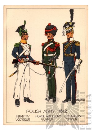 PSZnZ Postcard Polish Army 1812 Napoleonic Wars, Duchy of Warsaw - Ignacy Matuszewski