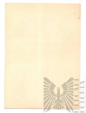 PSZnZ Postcard Polish Army 1740 - First Republic August III - Ignacy Matuszewski