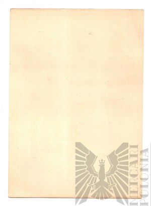 PSZnZ Postcard Polish Army 1920 Polish-Bolshevik War, Cavalry (Lancer), Artillery, Infantry - Ignacy Matuszewski