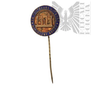 II RP Commemorative pin of the Monument of Regaining Independence Poznań