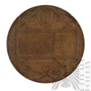 II Republic Commemorative Medal on the Occasion of the Hundredth Anniversary of the Establishment of the Bank of Poland 1928.