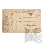 II RP Pocztówka z Wizerunkiem Kobiety Ochotnicza Legia Kobiet Sanok