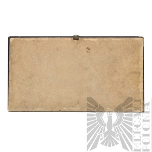 II RP Frame with an Image of the National Party Banner Lodz-Radogoszcz Circle 1935 National Movement