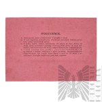 [KIEŁBASA] II RP Zaświadczenie Komisji Poborowej - Stefan Kiełbasa Korpus Ochrony Pogranicza Batalion “Hoszcza” Wierzbnik Pakosław
