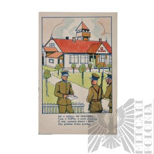 [KIE£BASA] II RP Series of Postcards from the Lives of Border Protection Corps Soldiers - Stefan Kiełbasa - Border Protection Corps Battalion 