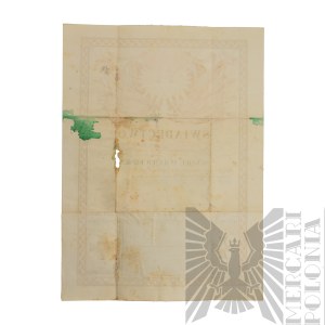 [KIE£BASA] II RP Certificate of Completion of the KOP Central NCO School - Stefan Kiełbasa Border Protection Corps Battalion 