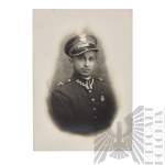 [KIEŁBASA] II RP Odznaka Korpusu Ochrony Pogranicza (KOP) z Legitymacją i Zdjęciem - Stefan Kiełbasa Korpus Ochrony Pogranicza Batalion “Hoszcza”