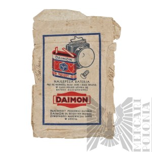 [KIE£BASA] II RP Advertising Envelope of Daimon Company - Stefan Kiełbasa Korpus Ochrony Pogranicza Batalion 