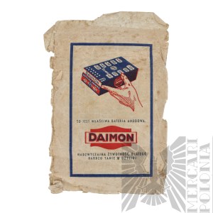 [KIE£BASA] II RP Advertising Envelope of Daimon Company - Stefan Kiełbasa Korpus Ochrony Pogranicza Batalion 