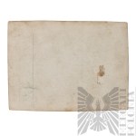 [KIEŁBASA] II RP Fotografia Żołnierzy Korpusu Ochrony Pogranicza w Sapożynie pod Pomnikiem Wdzięczności Ludności Kresowej Dla Korpusu Ochrony Pogranicza - Stefan Kiełbasa Korpus Ochrony Pogranicza Batalion Hoszcza - Sapożyn