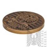 PSZnZ/Emigracja Medal Ku Czci Generała Władysława Andersa z Etui Może nie Wszyscy Lecz Dojdziemy A.K. Bobrowski
