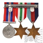 PSZnZ Szpanga Brytyjskich Odznaczeń Gwiazda za Wojnę 1939-1945, Gwiazda za Włochy i Medal za Wojnę 1939-1945