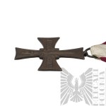 [ZŁOTOROWICZ] PSZnZ Kríž za chrabrosť s legitimáciou, fotografia vyznamenaného a vyhlásenie svedka - Tadeusz Złotorowicz - Rytier Virtuti Militari