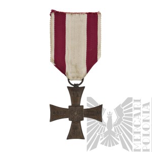 [ZŁOTOROWICZ] PSZnZ Cross of Valour with Legitimation Photograph of the Distinguished Person and Witness Statement - Tadeusz Złotorowicz - Knight of the Virtuti Militari.