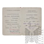 [ZŁOTOROWICZ] PSZnZ Kríž za chrabrosť s legitimáciou, fotografia vyznamenaného a vyhlásenie svedka - Tadeusz Złotorowicz - Rytier Virtuti Militari