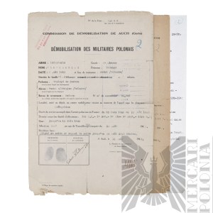 [ZŁOTOROWICZ] PSZnZ Set of Three Demobilization Cards