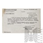 [ZŁOTOROWICZ] PRL Zestaw Dokumentów z Centralnego Muzeum Jeńców Wojennych w Łambinowicach-Opolu - Tadeusz Złotorowicz - Kawaler Virtuti Militari